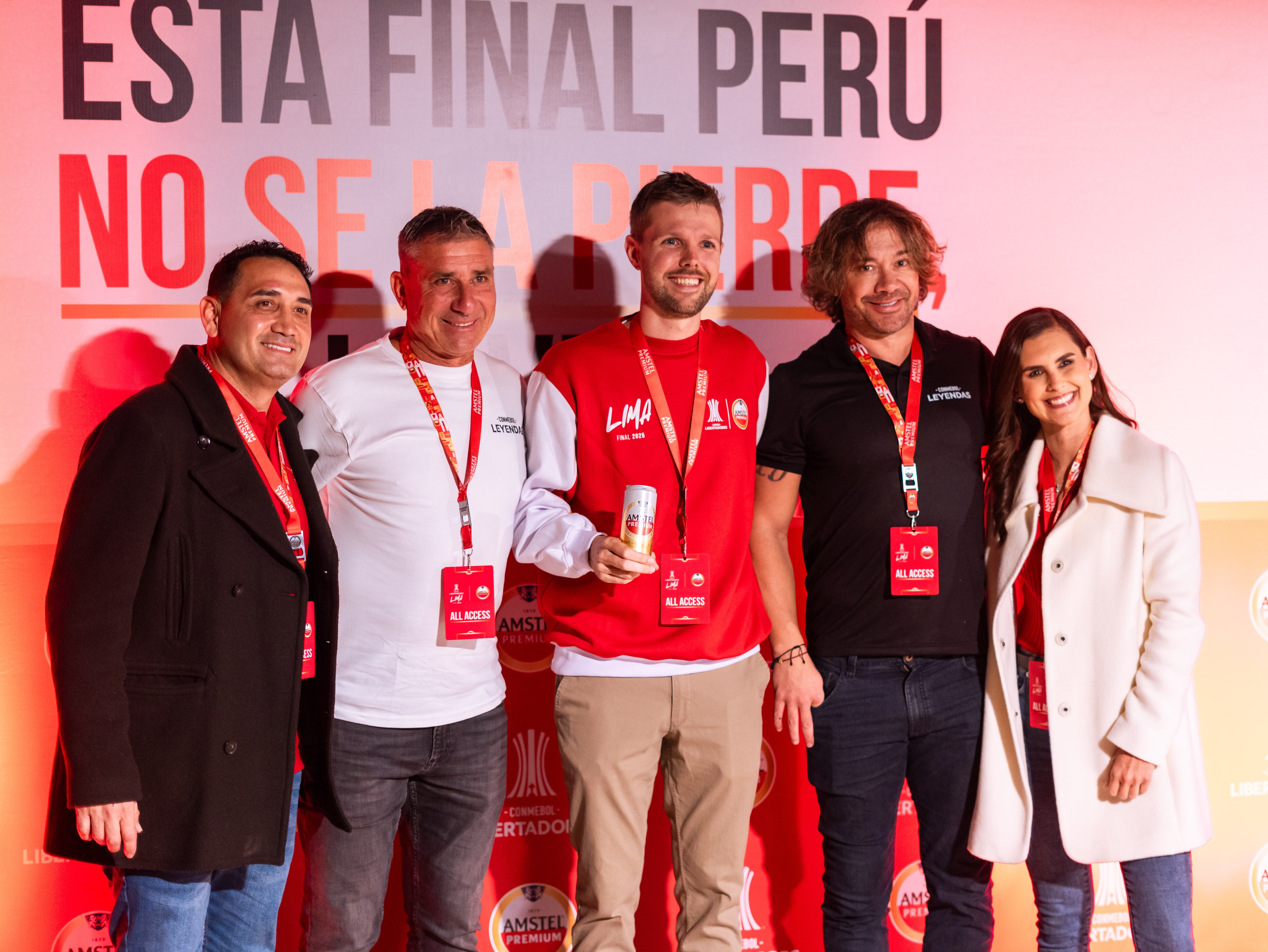 Lugano y Abbondanzieri presentaron la Copa Libertadores | FOTO: AMSTEL