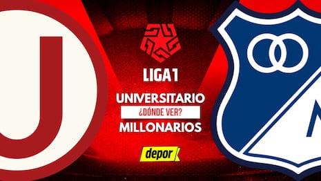 Transmisión, Universitario vs. Millonarios EN VIVO: dónde ver por internet gratis y canales de TV