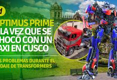 La vez que Optimus Prime no pudo subir una empinada cuesta en Cusco