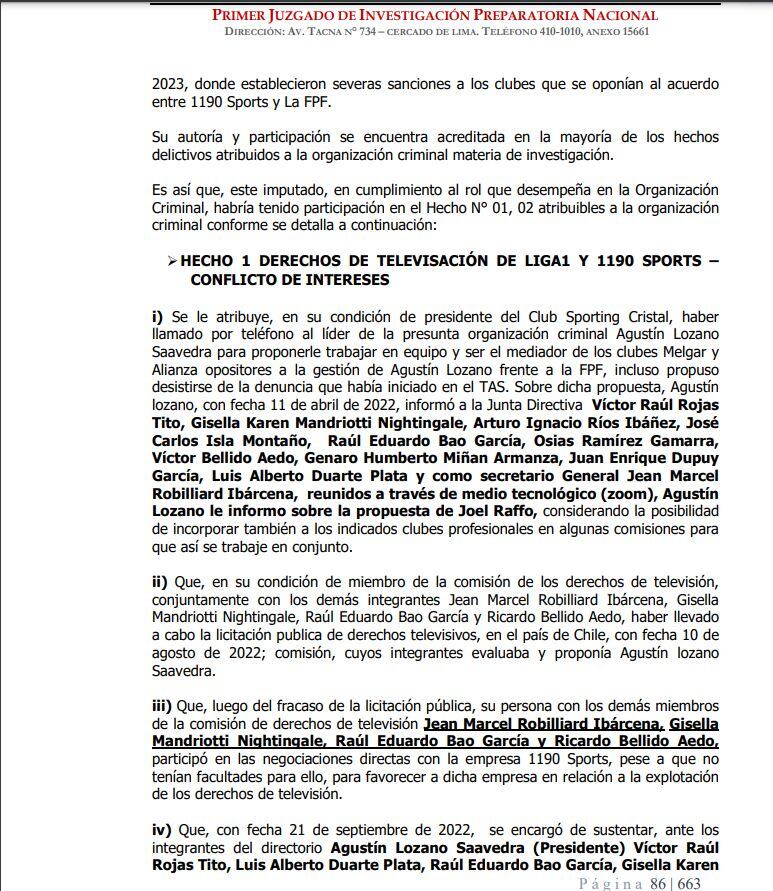 La Resolución Judicial del Corte Nacional de Justicia.