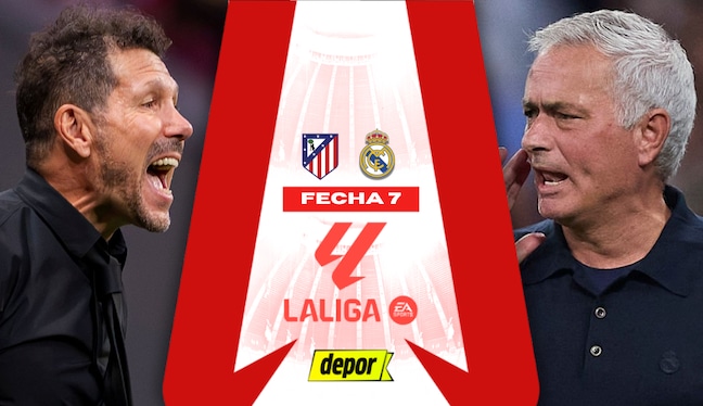 Real Madrid vs. Atlético de Madrid se enfrentan por la fecha 7 de LaLiga. (Diseño: Depor)