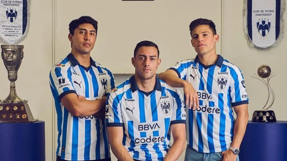 Monterrey presentó su nuevo uniforme para el Torneo Apertura 2023 (Foto: Agencias).