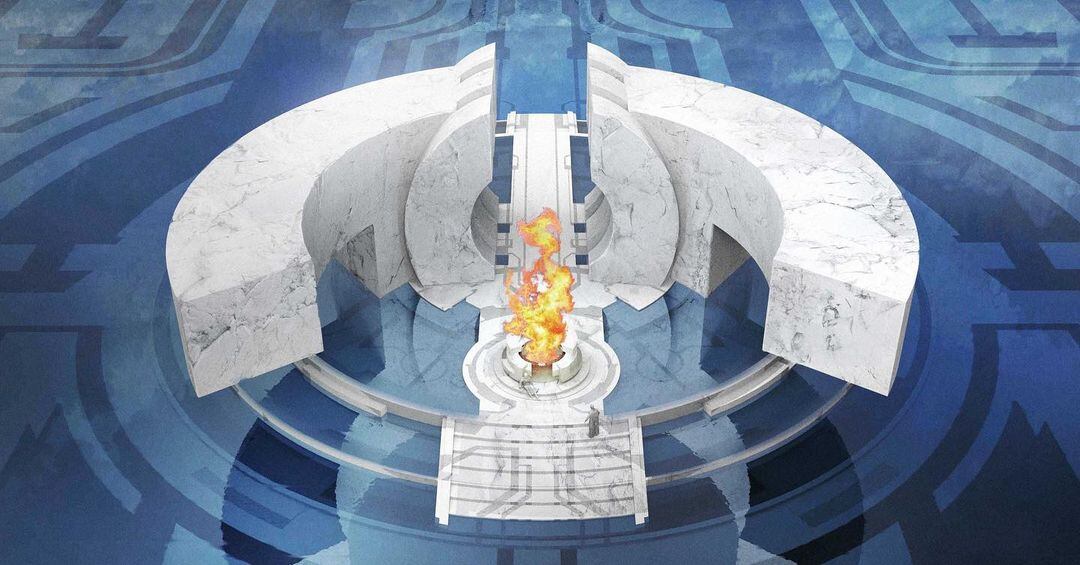 Escena alternativa de Eternidad en “Thor: Love and Thunder”. (Foto: Jeremy Love)