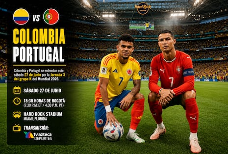 🔵 TV Azteca 7 EN VIVO GRATIS — mirar partido Colombia vs. Portugal EN DIRECTO por señal abierta