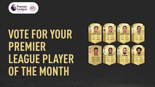 ¡Sólo los mejores! La Premier League y EA Sports elegirán al jugador del mes en FIFA 18