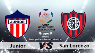 Junior vs. San Lorenzo EN VIVO: ver hoy EN DIRECTO el partido del Grupo F por la Copa Libertadores