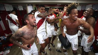 ¡Qué grupo! La celebración de la Selección Peruana tras ganar 2-1 a Venezuela, en Caracas [FOTO]