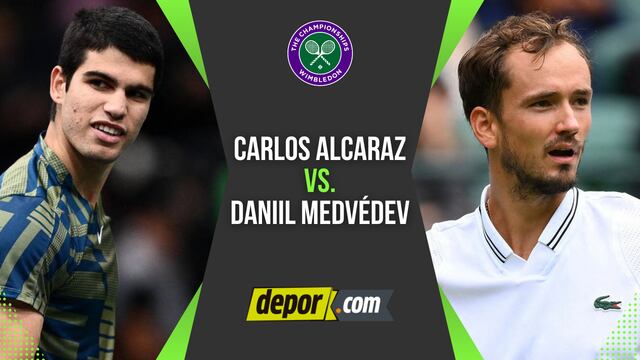 Alcaraz vs. Medvédev: resumen y video en Wimbledon 2023