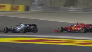 Fue más: Lewis Hamilton superó a Sebastian Vettel en un mano a mano en el GP de Bahréin 2019 [VIDEO]