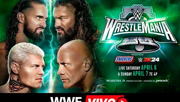 ¿Cómo y dónde ver WWE WrestleMania 40 EN VIVO y EN DIRECTO este 6 y 7 de abril? Consulte los canales TV, horarios, cartelera y cómo ver online el evento más grande de la lucha libre. (Foto: WWE/Composición)