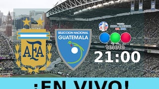 Telefe transmitió el partido Argentina 4-1 Guetemala por un amistoso (14/06/2024)
