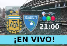 Telefe transmitió el partido Argentina 4-1 Guetemala por un amistoso (14/06/2024)