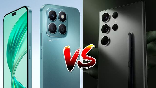 Honor X8b vs. Samsung Galaxy S24 Ultra: en qué gana el smartphone chino al rival surcoreano