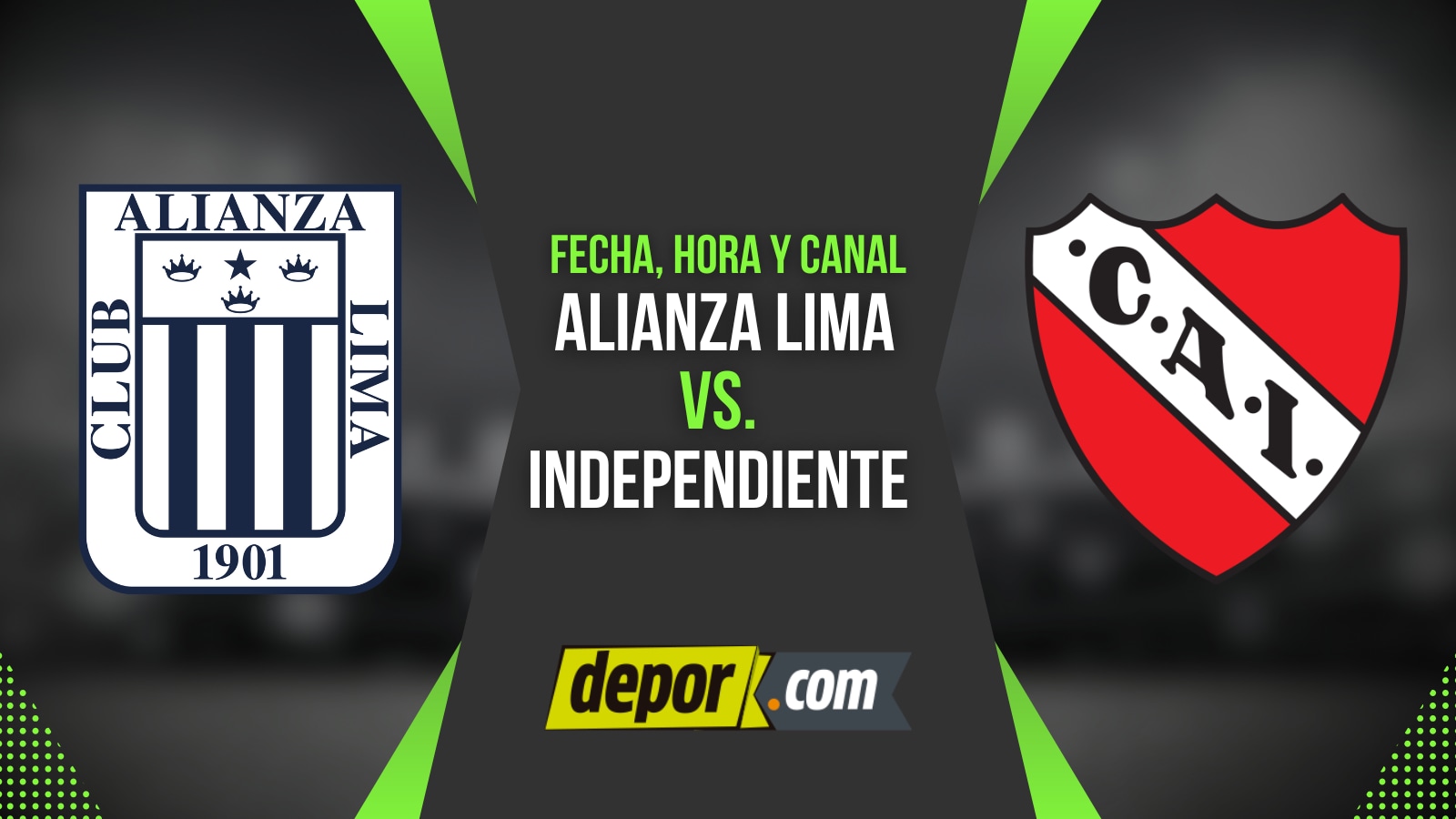 Alianza Lima vs. Independiente por amistoso internacional | Diseño: Depor