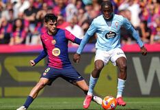 Por LaLiga, Barcelona vs. Celta de Vigo (4-3): video, goles y resumen del partido en Montjuic