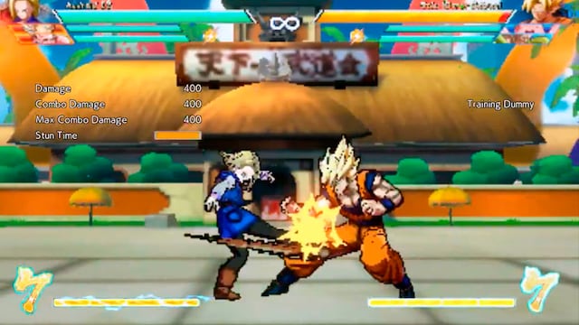 Así se ve Dragon Ball FighterZ en"modo retro" descubierto por la comunidad [VIDEO]