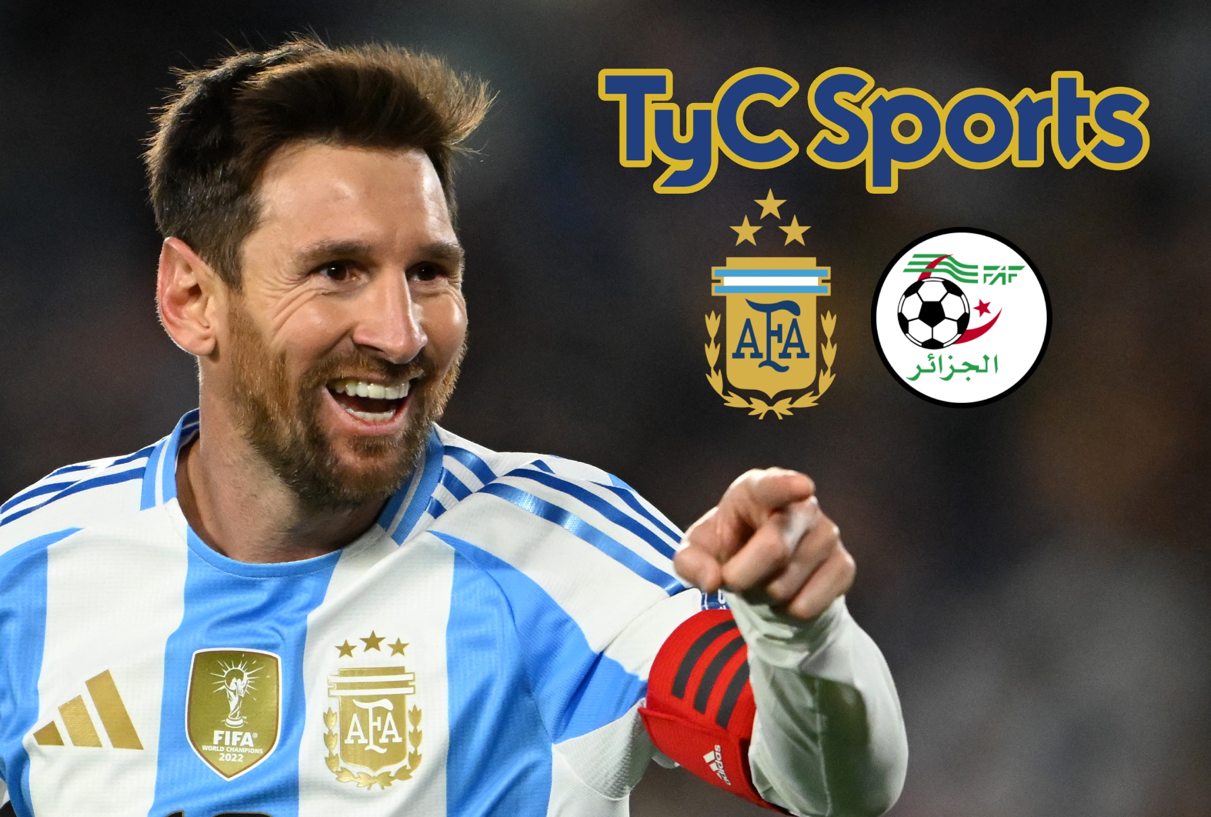 KANSAS, MISURI (ESTADOS UNIDOS), 16/06/2026.- Cobertura oficial de TyC Sports EN VIVO ONLINE para ver el partido Argentina vs. Argelia hoy, con Lionel Messi, por la Jornada 1 del grupo J del Mundial 2026 en el Arrowhead Stadium de Kansas, Misuri. FOTO DE LUIS ROBAYO PARA AFP