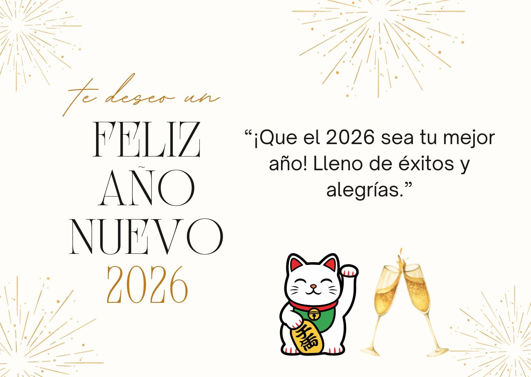 ESTADOS UNIDOS, 31/12/2025.- ¡Feliz Año Nuevo 2026! Que donde antes hubo miedo, ahora nazca valentía. FOTO DE CANVA.COM