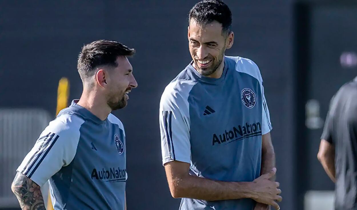 Messi y Busquets vuelven a juntar sus carreras futbolísticas en el Inter Miami. (Foto: EFE)