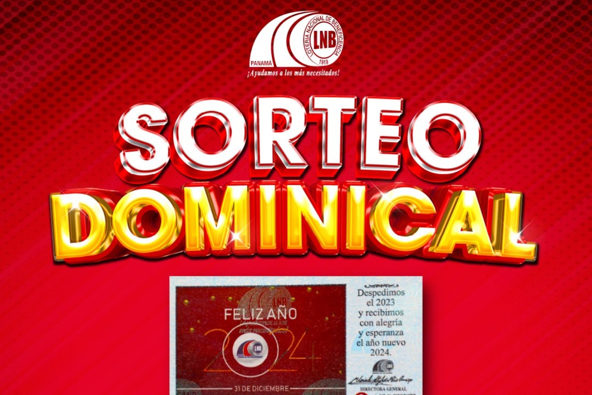 Mira los resultados de la Lotería Nacional de Panamá que organiza el Sorteo Dominical el 31 de diciembre (Foto: lnbpma)