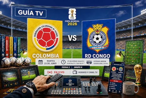 ¿A qué hora juega y en qué canal transmiten Colombia vs. RD Congo EN VIVO hoy por el Mundial 2026?