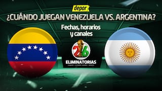 ¿Cuándo juegan Venezuela vs. Argentina por fecha 9 de Eliminatorias 2026?