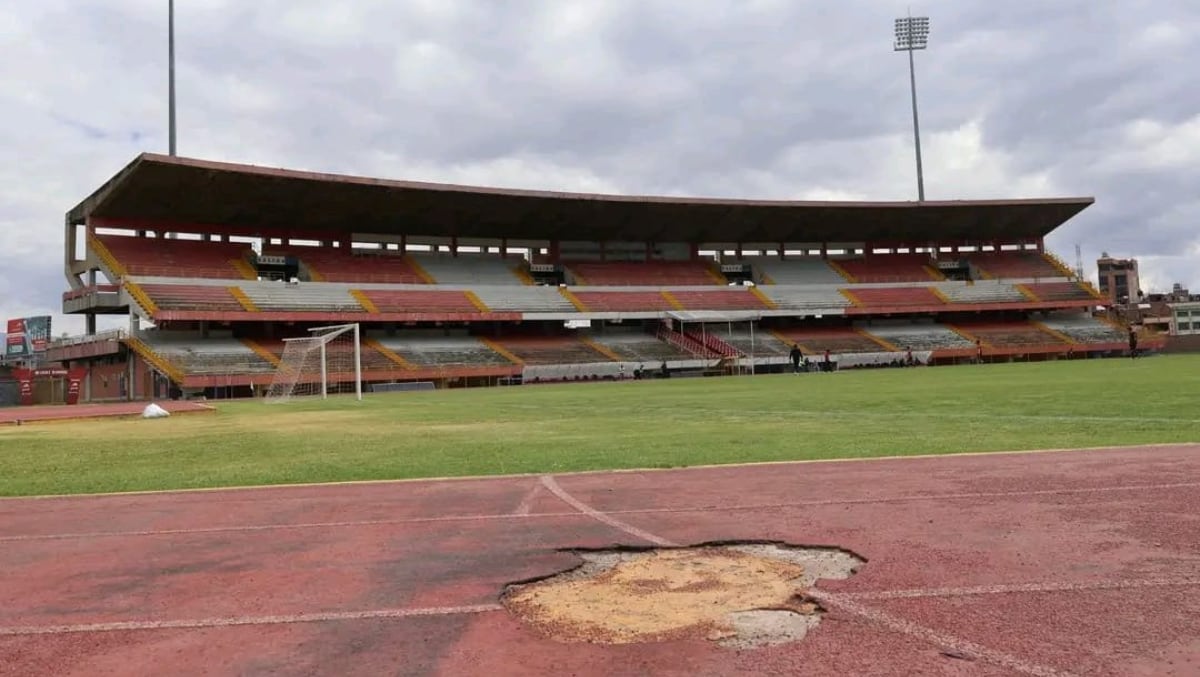 Estadio IPD de Huancayo tiene que remodelar su pista atlética. (Foto: Difusión X)