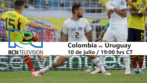 Transmisión del canal RCN en vivo para ver Colombia vs. Uruguay por la semifinal de Copa América 2024.| Foto: AFP / Composición: Héctor Honores