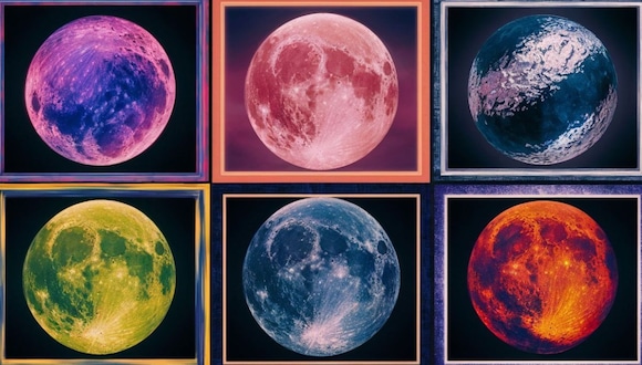 Test visual: elige una de las lunas en esta imagen para conocer cuál es tu pasatiempo favorito (Foto: Depor).