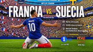 RTVE Play y TVE La 1 transmitieron el partido Francia 3-0 Suecia por el Mundial 2026