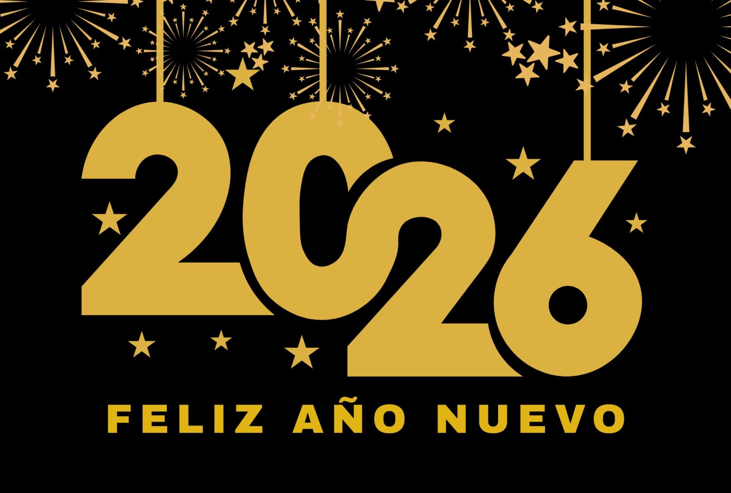 Las mejores tarjetas para enviar por Año Nuevo al recibir el 2026. (Imagen: Internet)