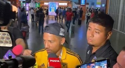 Javier Aquino contento de conseguir otro título para Tigres (Foto: Héctor Tello).