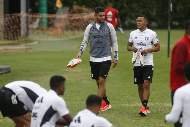 Entrenamiento de la selección peruana de fútbol con miras a la próxima fecha doble por las eliminatorias 2026. (Foto: Mario Zapata Nieto / @photo.gec)