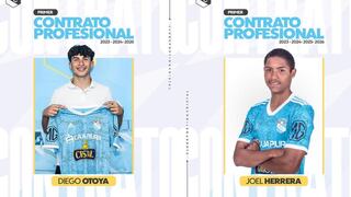 Un nuevo paso: Diego Otoya y Joel Herrera firmaron su primer contrato profesional con Sporting Cristal