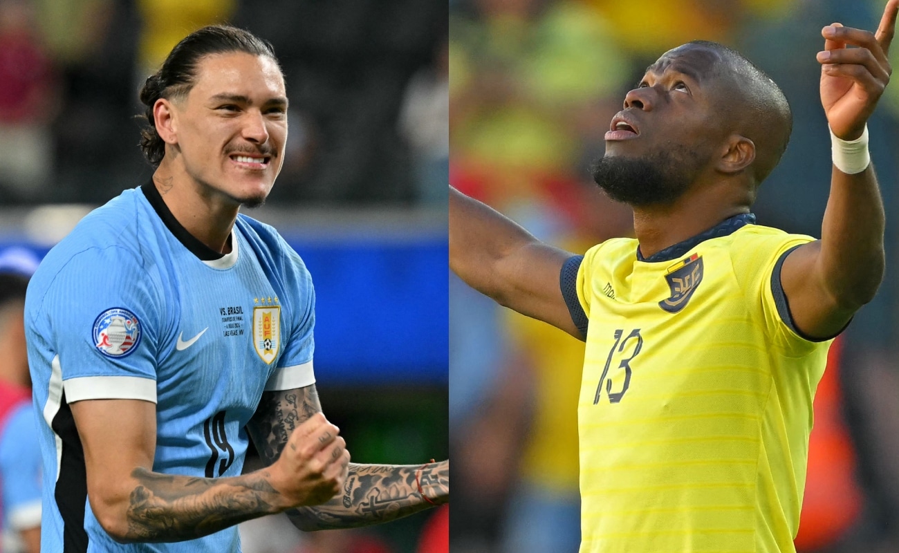 Uruguay y Ecuador se enfrentan por Eliminatorias 2026. (Fotos: AFP / Composición)