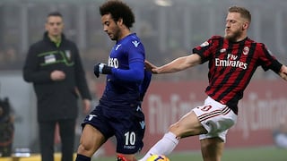 En 'San Cero': Milan y Lazio igualaron en la ida de semifinales de la Copa Italia
