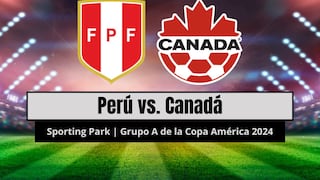 ¿En qué canales ver partido Perú vs. Canadá EN VIVO por la Copa América 2024?