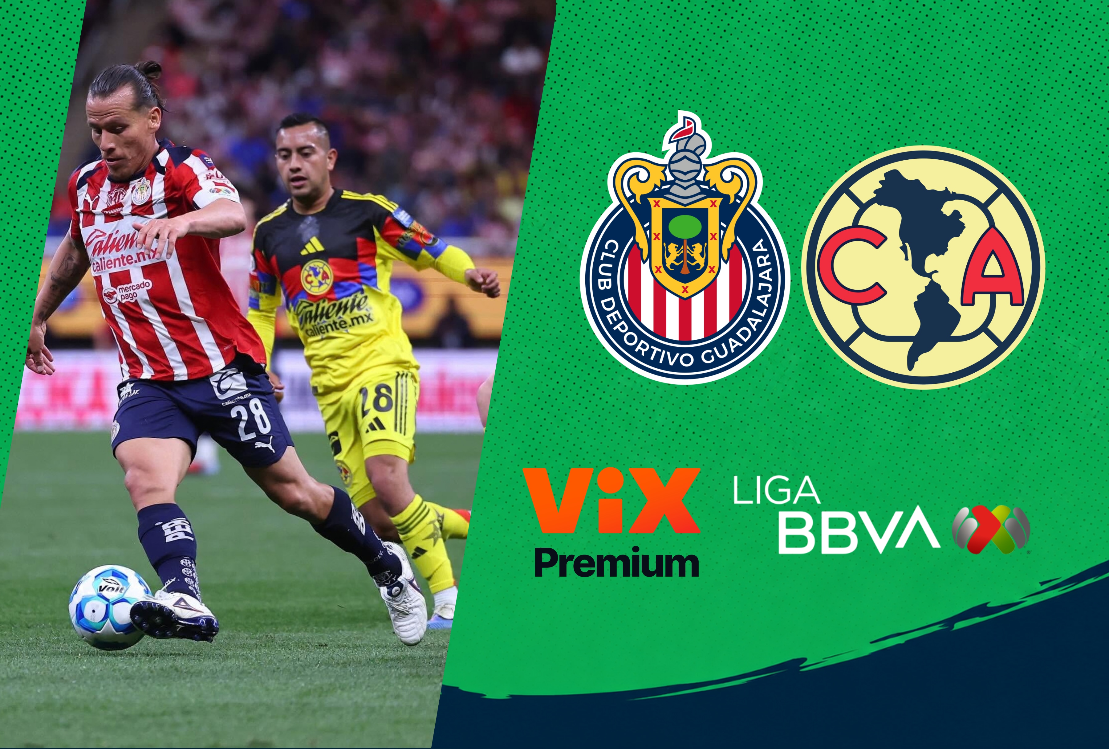 Transmisión de Vix Premium del partido Club América vs. Chivas de Guadalajara EN VIVO y EN DIRECTO por amistoso internacional en Estados Unidos. | Crédito: Chivas / Facebook / Composición Depor