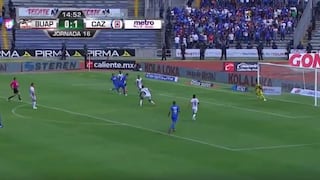 Con Yotun comenzó todo: Caraglio anotó el 2-0 y Duarte no pudo hacer nada en el Universitario BUAP [VIDEO]