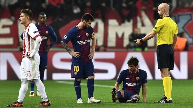Malas noticias: Sergi Roberto y la terrible lesión que lo dejará fuera de las canchas con el Barcelona