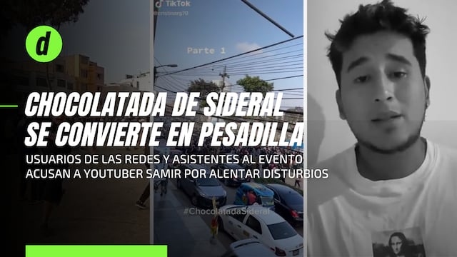 Chocolatada de Sideral: acusan a youtuber Samir Velásquez de sabotear evento benéfico