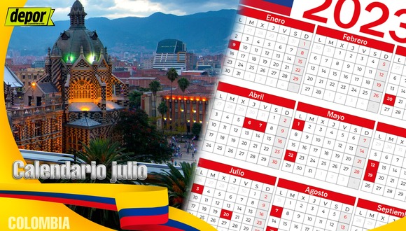Calendario 2023 en Colombia: días festivos oficiales, feriados y puentes | Foto: Composición
