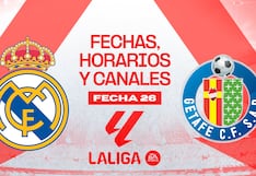 Real Madrid vs. Getafe: fecha, horarios y canales de TV por LaLiga