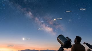 Horario y dónde ver mejor la alineación de los seis planetas del 12 de agosto en Estados Unidos