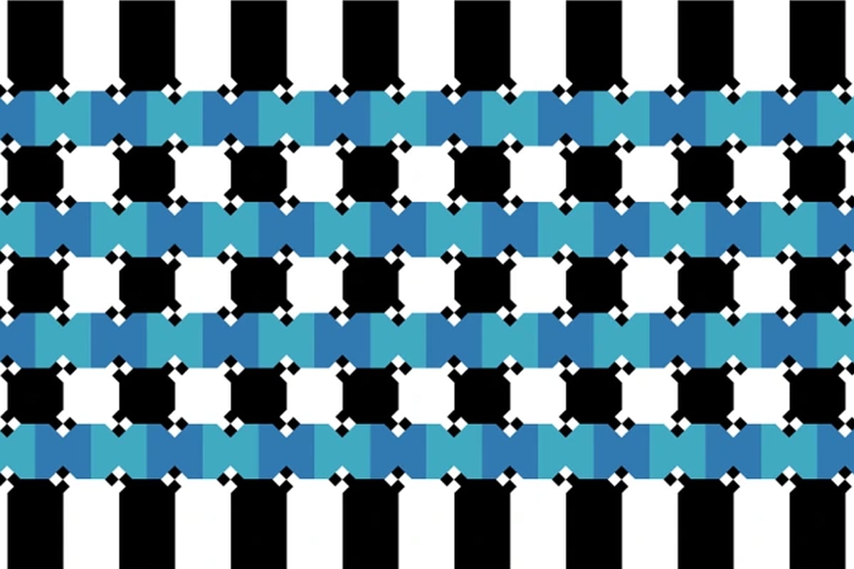 Tienes que averiguar si las líneas azules son paralelas o no en 7 segundos. (Foto:Brightside)