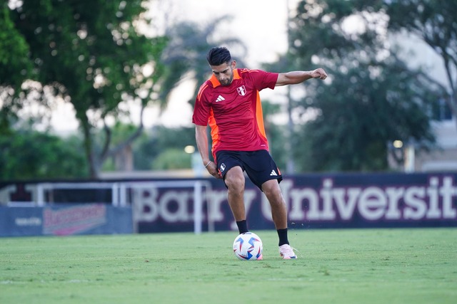 Selección Peruana realizó su último entrenamiento en Miami. (Foto: FPF)