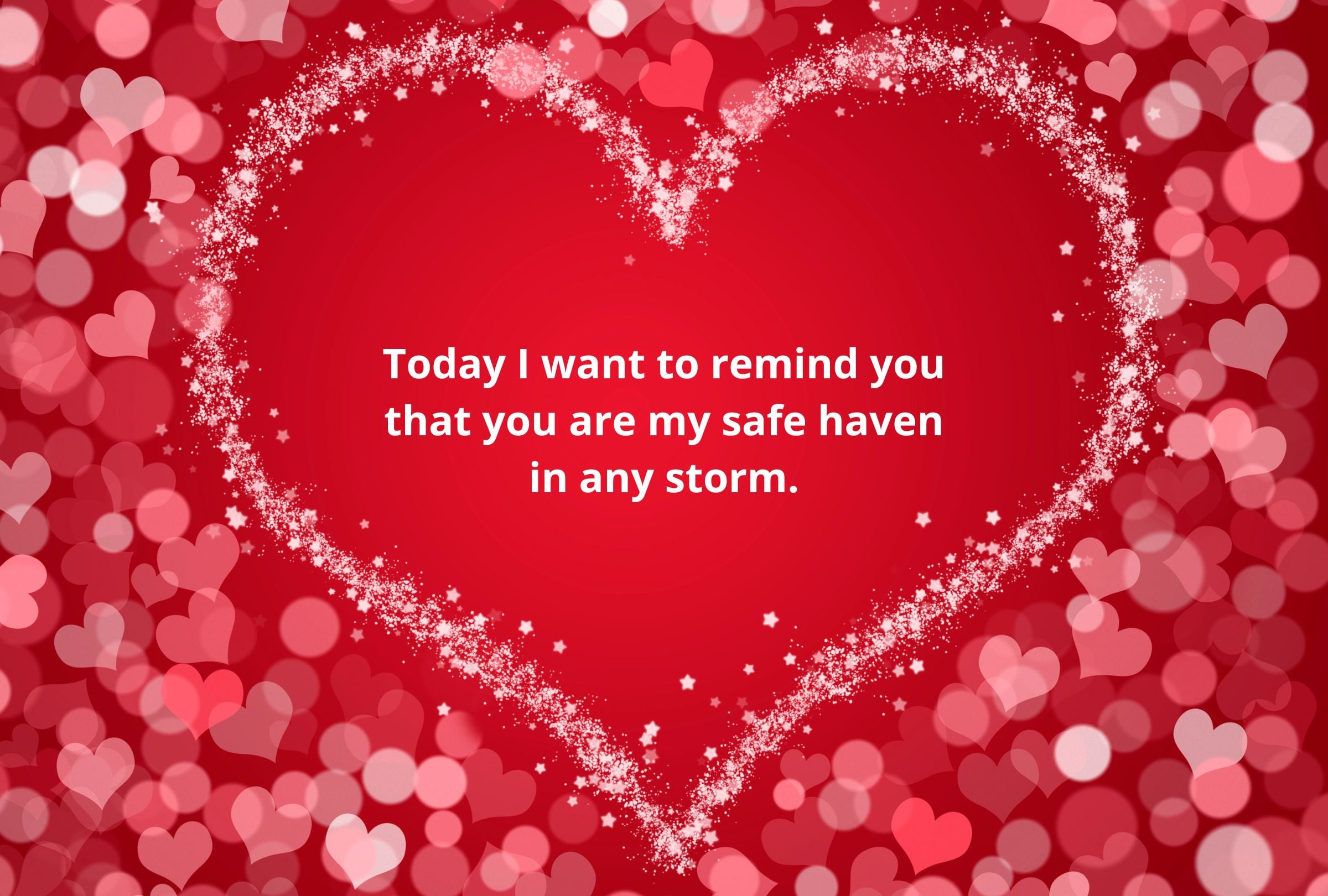 “Today I want to remind you that you are my safe haven in any storm”. (Photo: Depor Composition)