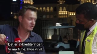 Prensa danesa fue atacada en transmisión y la organización de Qatar 2022 pide disculpas