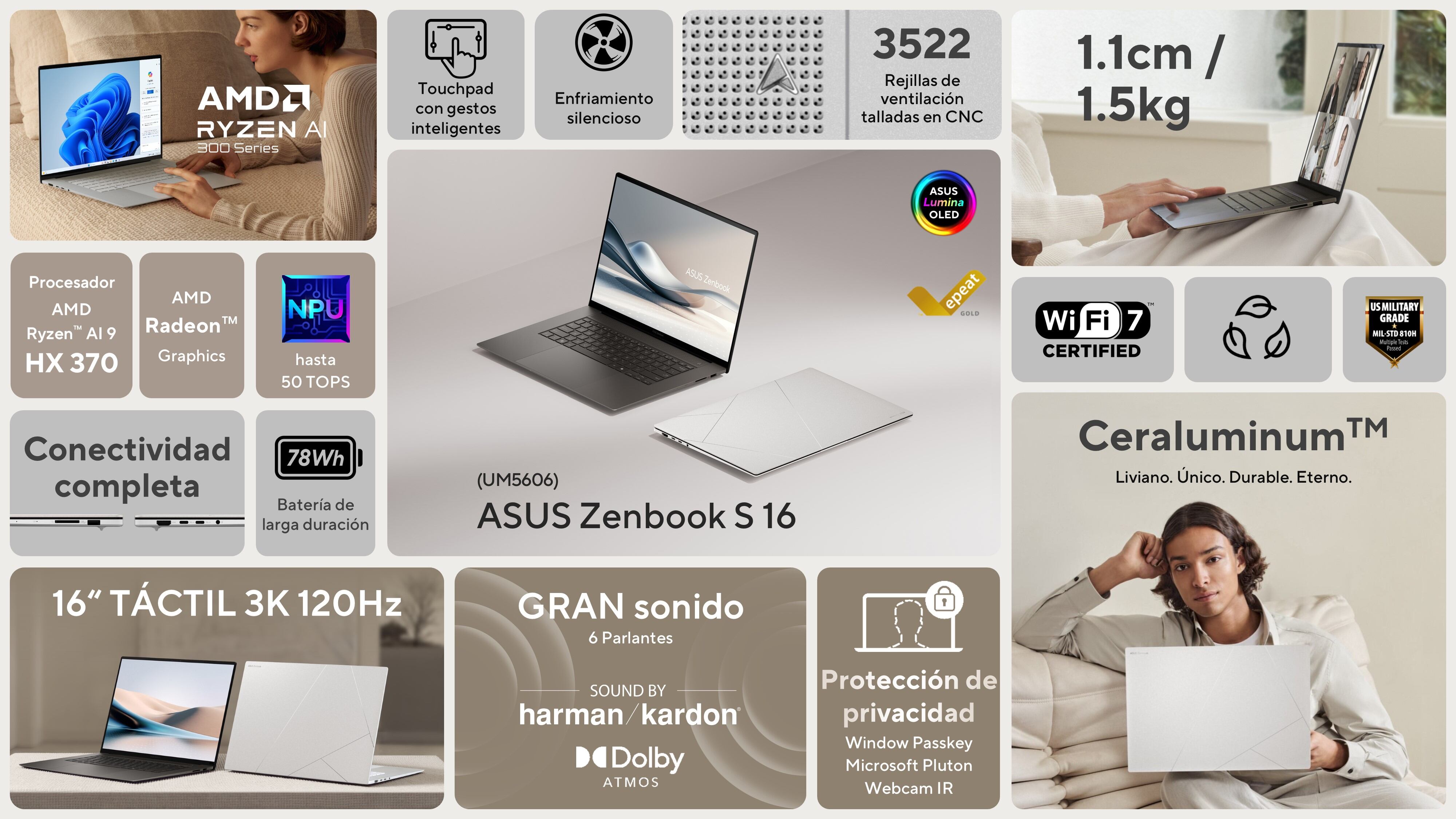 ASUS Zenbook S 16 - características de la nueva laptop (Foto: Difusión)