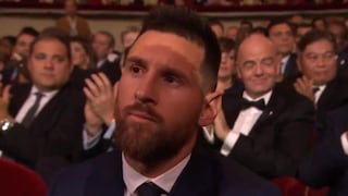 Gesto serio: la reacción de Lionel Messi al no ganar el Premio Puskas en el FIFA The Best [VIDEO]